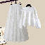 白色毛衣+白色半身裙類/套裝