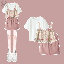白色上衣+杏色吊帶+粉色短裙/三件套