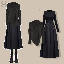 黑色針織+黑色洋裝/套裝