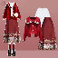 紅色毛衣+馬面裙/兩件套