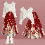 白色上衣+紅色02馬面裙/套裝