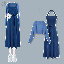 藍色吊帶裙/單品